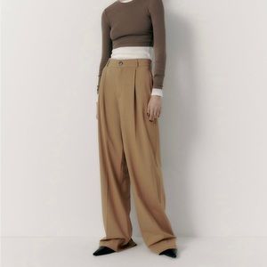 Zara full length, high waisted trouser pants